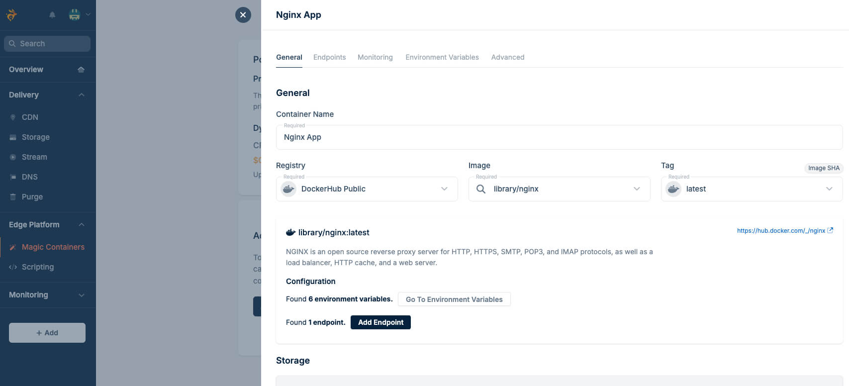 Magic Containers Settings Magic Containers Settings